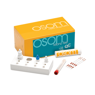 SEKISUI OSOM MONO TEST - Mono Test CLIA Waived (Whole Blood), Plus Contains 2 Additional Test Sticks For External QC Testing, 25 tests/kit (Item is Non-Returnable & Non-Refundable) (Continental US Only) | Quantity - 1x KT