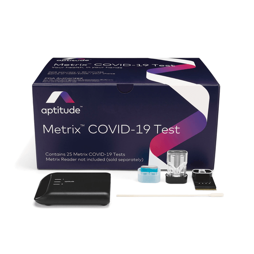 SEKISUI APTITUDE METRIX COVID-19 TESTAptitude Metrix Bundle Contents:  (2) Aptitude Metrix COVID-19 Test, (25) Kits; (1) Reader, 1/ea (DROP SHIP TO END USER)(Non-Returnable & Non-Refundable) | Quantity - 1x EA