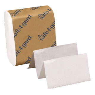 GEORGIA-PACIFIC SAFE-T-GARD DOOR TISSUE SHEETS - Interfolded Tissue, White, 4" x 10" Sheets, 200 sht/pk, 40 pk/cs | Quantity - 1x CS