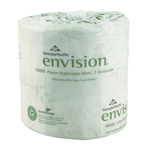 GEORGIA-PACIFIC PACIFIC BLUE BASIC BATHROOM TISSUEEmbossed Bathroom Tissue, 2-Ply, White, 4" x 4.05", 550 sht/rl, 80 rl/cs (20 cs/plt) | Quantity - 1x CS