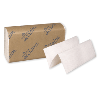 GEORGIA-PACIFIC ACCLAIM MULTIFOLD TOWELS - Multifold Towels, Paper Band, White, 9" x 9", 250 ct/pk, 16 pk/cs (150 cs/plt) | Quantity - 1x CS