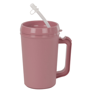 GMAX INSULATED MUGS - Insulated Mug, with Straw, 22 oz, Rose, 48/cs | Quantity - 1x CS