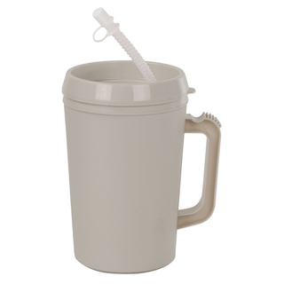 GMAX INSULATED MUGSInsulated Mug, with Straw, 22 oz, Gray, 48/cs | Quantity - 1x CS
