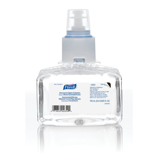GOJO PURELL LTX-7 ADVANCED GREEN CERTIFIED INSTANT HAND SANITIZER - LTX Instant Foam Hand Sanitizer, 700mL, 3/cs (091200) (HAZMAT Fees Apply, cannot ship via Air or to AK, GU, HI, MP, PR, VI) | Quantity - 1x CS