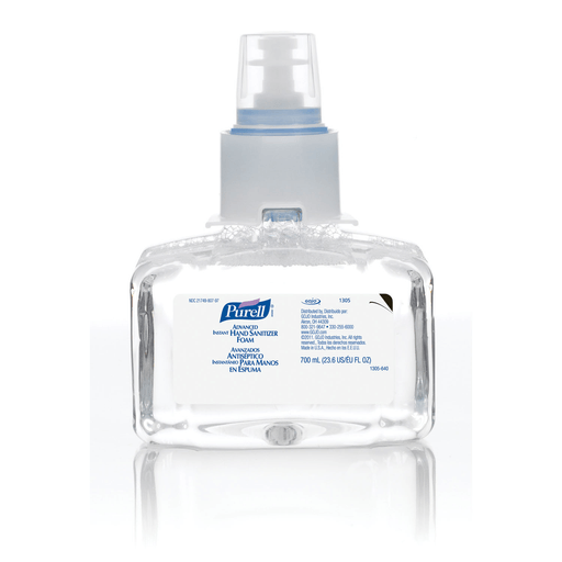 GOJO PURELL LTX-7 ADVANCED INSTANT HAND SANITIZER - Instant Hand Sanitizer, Refill, Foam, 700mL, 3/cs (196 cs/plt) (091201) (Item is considered HAZMAT and cannot ship via Air or to AK, GU, HI, MP, PR, VI) | Quantity - 1x CS
