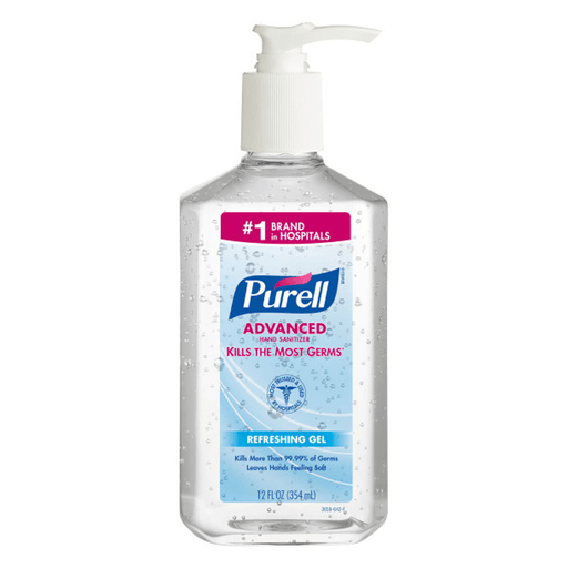 GOJO PURELL ADVANCED INSTANT HAND SANITIZERInstant Hand Sanitizer, 12 fl oz Pump Bottle, 12/cs (114 cs/plt) (Item is considered HAZMAT and cannot ship via Air or to AK, GU, HI, MP, PR, VI) (091214) | Quantity - 1x CS