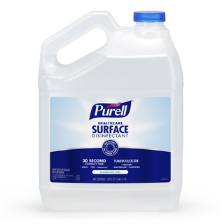 GOJO PURELL HEALTHCARE SURFACE DISINFECTANT - Purell Healthcare Surface Disinfectant, 128 Fluid oz (1 Gallon) Bottles, 4/cs (HAZMAT Fees Apply, cannot ship via Air or to AK, GU, HI, MP, PR, VI) | Quantity - 1x CS
