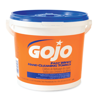 GOJO FAST WIPES HAND CLEANING TOWELS - Heavy Duty Hand Cleaning Towels, 130 Ct Bucket, 4/cs | Quantity - 1x CS