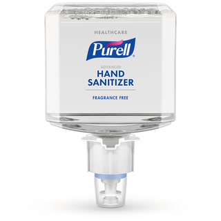 GOJO PURELL ES6 DISPENSERS & REFILLS - Healthcare Advanced Hand Sanitizer Gentle & Free Foam, 1200 ml, Clear, 2/cs (Item is considered HAZMAT and cannot ship via Air or to AK, GU, HI, MP, PR, VI) | Quantity - 1x CS