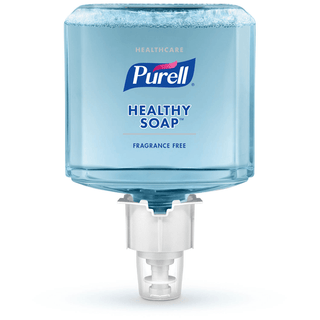 GOJO PURELL ES6 DISPENSERS & REFILLS - Healthcare Advanced Hand Sanitizer Gentle & Free Foam, 1200 ml, Clear, 2/cs (Item is considered HAZMAT and cannot ship via Air or to AK, GU, HI, PR, VI) | Quantity - 1x CS