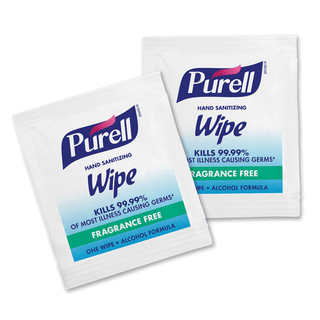 GOJO PURELL SANITIZING HAND WIPES - Wipes, Individually Wrapped, 40 Ct. Self-Dispensing Display Box, 12/cs (Item is considered HAZMAT and cannot ship via Air to AK, GU, HI, PR or VI) | Quantity - 1x CS