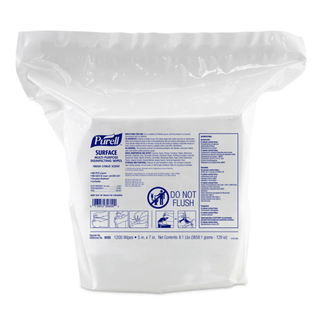 GOJO PURELL MULTIPURPOSE SURFACE DISINFECTANT WIPES - PURELL Surface Multi-Purpose Disinfecting Wipes, High-Capacity, 1200ct, 2pk/cs | Quantity - 1x CS