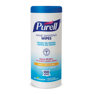 GOJO PURELL SANITIZING HAND WIPES - Wipes, Individually Wrapped, 40 Ct. Self-Dispensing Display Box, 12/cs (Item is considered HAZMAT and cannot ship via Air to AK, GU, HI, PR or VI) | Quantity - 1x CS