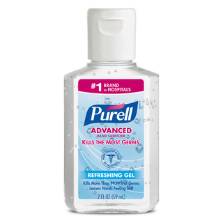 GOJO PURELL ADVANCED INSTANT HAND SANITIZER - Instant Hand Sanitizer, 2 fl oz PERSONAL Bottle with Flip-Cap (Use with 9608 Personal Gear), 24/cs (Item is considered HAZMAT and cannot ship via Air or to AK, GU, HI, MP, PR, VI) | Quantity - 1x CS