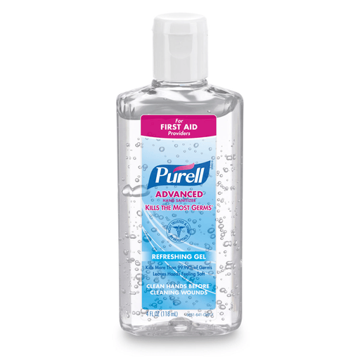 GOJO PURELL ADVANCED INSTANT HAND SANITIZER - Instant Hand Sanitizer, 4 fl oz Bottle with Flip-Cap, Original, 24/cs (252 cs/plt) (Item is considered HAZMAT and cannot ship via Air or to AK, GU, HI, MP, PR, VI) | Quantity - 1x CS