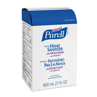 GOJO PURELL ADVANCED INSTANT HAND SANITIZER - Instant Hand Sanitizer, Traditional Bag-in-Box 800mL, Original, 12/cs (Item is considered HAZMAT and cannot ship via Air or to AK, GU, HI, MP, PR, VI) | Quantity - 1x CS