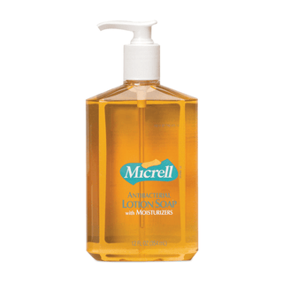 GOJO MICRELL ANTIBACTERIAL LOTION SOAP - Lotion Soap, 12 oz Pump Bottle, 12/cs (On Manufacturer Backorder with an expected stock date of October 2023) | Quantity - 1x CS