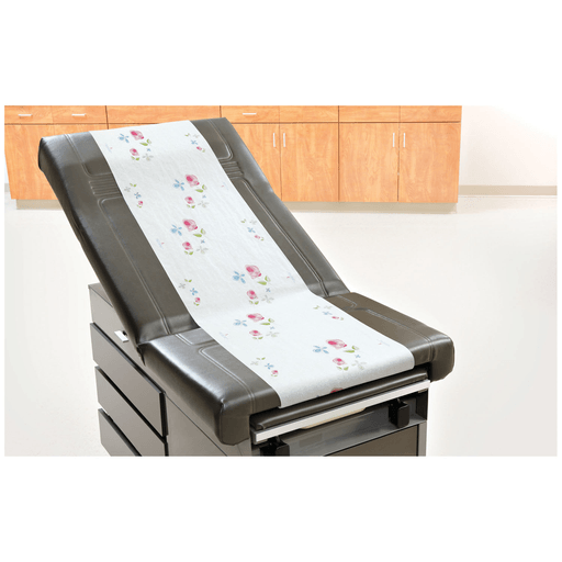 GRAHAM MEDICAL SPA - QUALITY MASSAGE TABLE PAPER - Table Paper, 21" x 125 ft, Crepe Finish, Rose Garden, 12/cs (5% of Sales Donated to Cancer Foundation) | Quantity - 1x CS