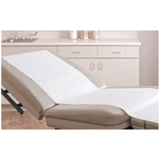 GRAHAM MEDICAL ECONOMY STRETCHER SHEETS - Tissue Poly Stretcher Sheet, 40" x 90", White/Blue, 50/cs (42 cs/plt) | Quantity - 1x CS