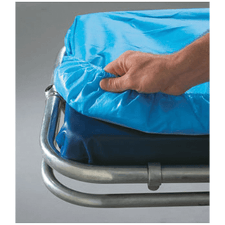 GRAHAM MEDICAL EMS BARRIER FITTED SHEET - SnugFit Fitted Sheet, Large Barrier, 40" x 89", Non-Woven, Poly, Blue, 5/bg, 5 bg/cs (42 cs/plt) | Quantity - 1x CS