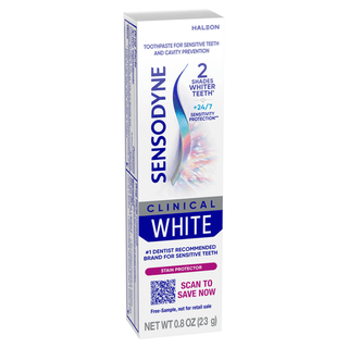 HALEON SENSODYNECLINICAL WHITE TOOTHPASTE - Sensodyne Clinical White Toothpaste, 0.8 oz. Tube, 36/cs (Available for sale in US only) (Products cannot be sold on Amazon.com or any other third Party sites.) | Quantity - 1x CS