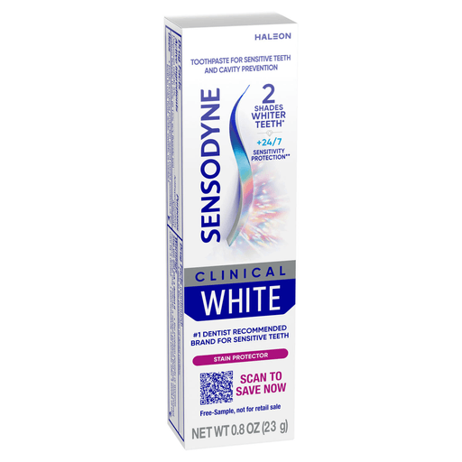 HALEON SENSODYNECLINICAL WHITE TOOTHPASTE - Sensodyne Clinical White Toothpaste, 0.8 oz. Tube, 36/cs (Available for sale in US only) (Products cannot be sold on Amazon.com or any other third Party sites.) | Quantity - 1x CS