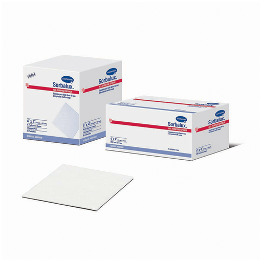 HARTMANN USA SORBALUX ALL PURPOSE, DRAIN & IV SPONGESSponge, All-Purpose, Sterile, 4" x 4", 4-Ply, 2/pk, 50 pk/bx, 12 bx/cs | Quantity - 1x CS