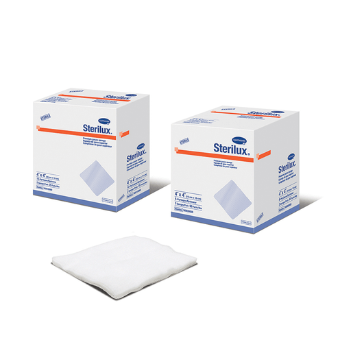 HARTMANN USA STERILUX PREMIUM GAUZE SPONGESGauze Sponge, 4" x 4", Sterile 2s, 12-Ply, 25/bx, 24 bx/cs | Quantity - 1x CS