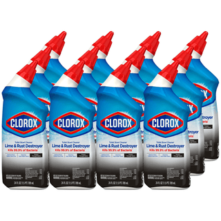 CLOROX TOILET BOWL CLEANERClorox Toilet Bowl Cleaner Lime & Rust Destroyer, 24 fl oz, 12/cs | Quantity - 1x CS