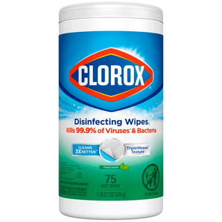 CLOROX COMMERCIAL SOLUTIONS DISINFECTING WIPES - Clorox Compostable Cleaning Wipes, All Purpose Wipes, Free & Clear, 75 ct, 6/cs (Continental US Only) | Quantity - 1x CS