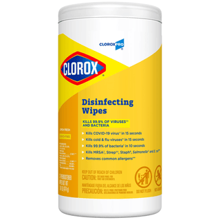 CLOROX COMMERCIAL SOLUTIONS DISINFECTING WIPES - CloroxPro Clorox Disinfecting Wipes, Lemon Fresh, 75 ct, 6/cs (Continental US Only) | Quantity - 1x CS
