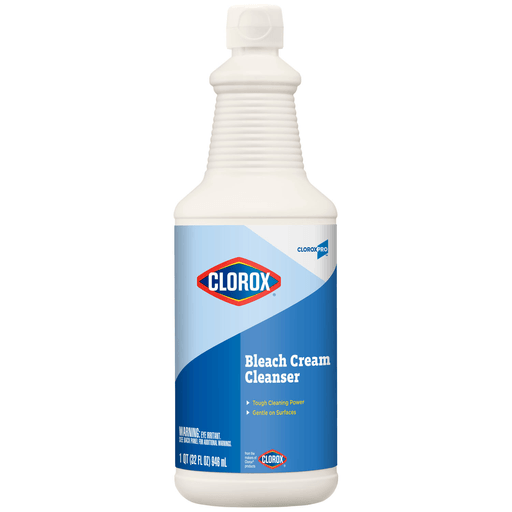 CLOROX BLEACH CREAM CLEANSER - CloroxPro Clorox Bleach Cream Cleanser, 32 fl oz, 8/cs (Continental US Only) | Quantity - 1x CS