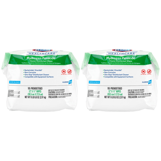 CLOROX HEALTHCARE HYDROGEN PEROXIDE CLEANER - Clorox Healthcare Hydrogen Peroxide Cleaner Disinfectant Wipes, 12 x 11, Refill Pack, 185/pk, 2/cs (100 cs/plt) (Continental US Only) | Quantity - 1x CS