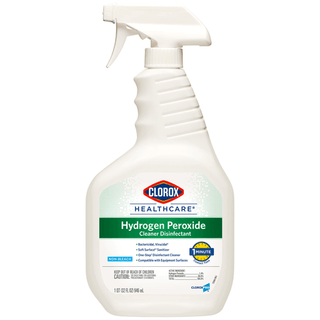 CLOROX HEALTHCARE HYDROGEN PEROXIDE CLEANER - Clorox Healthcare Hydrogen Peroxide Cleaner Disinfectant Spray, 32 oz, 9/cs (48 cs/plt) (Continental US Only) | Quantity - 1x CS