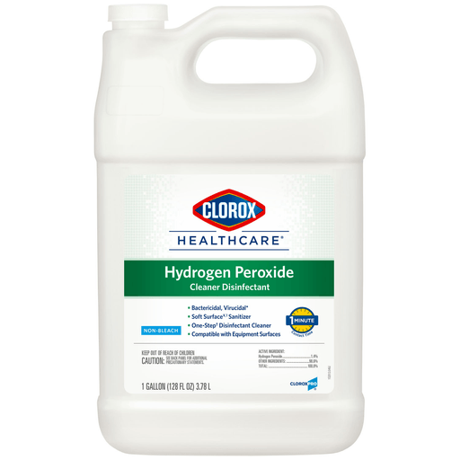 CLOROX HEALTHCARE HYDROGEN PEROXIDE CLEANER - Wipes, Hydrogen Peroxide Disinfectant Cleaner, 6.75 x 5.75, 155/can, 6/cs (75 cs/plt) | Quantity - 1x CS