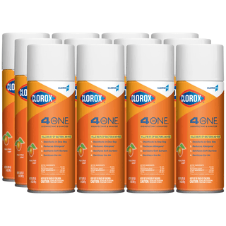 CLOROX COMMERCIAL SOLUTIONS CLOROX DISINFECTANT & SANITIZER - CloroxPro Clorox 4 in One Disinfectant & Sanitizer, Citrus Scent, 14 oz, 12/cs (Continental US Only) | Quantity - 1x CS