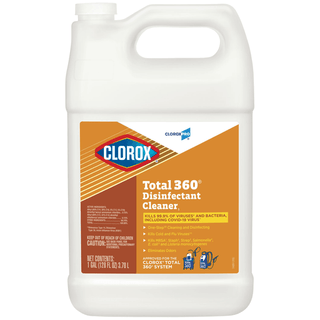 CLOROX TOTAL 360 CHEMISTRIES - CloroxPro Clorox Total 360 Disinfectant Cleaner, 128 fl oz, 4/cs (36 cs/plt) (Continental US Only) (PROMO Price - Available while current supplies last) | Quantity - 1x CS