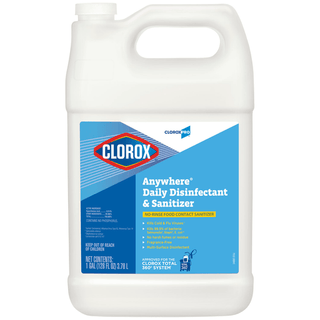 CLOROX TOTAL 360 CHEMISTRIES - CloroxPro Anywhere Daily Disinfectant and Sanitizing Bottle, 128 fl oz, 4/cs | Quantity - 1x CS