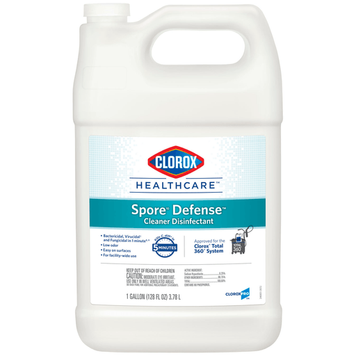 CLOROX TOTAL 360 CHEMISTRIESClorox Healthcare Spore10 Defense Cleaner Disinfectant, Refill Bottle, 128 oz, 4/cs (36 cs/plt) | Quantity - 1x CS