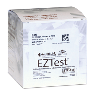 EDM3 BIOLOGICAL INDICATORS - EZTest Steam, Plastic vial, 100/bx (US Only) | Quantity - 1x BX