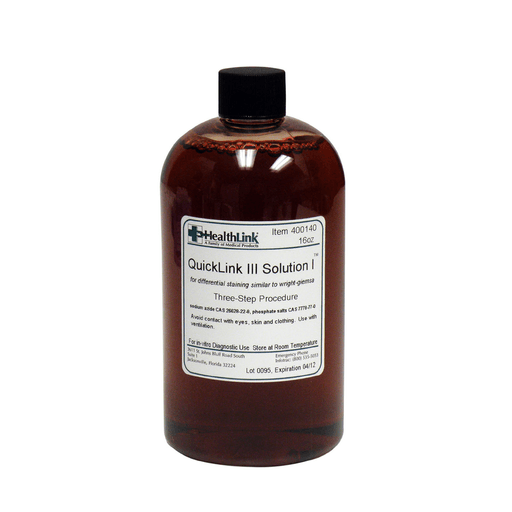 EDM3 STAINS AND REAGENTS - Quicklink III, Solution I, 16 oz (Item is Non-Returnable) (US Only) | Quantity - 1x EA