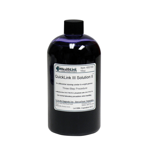 EDM3 STAINS AND REAGENTS - Quicklink III, Solution II, 16 oz (Item is Non-Returnable) (US Only) | Quantity - 1x EA