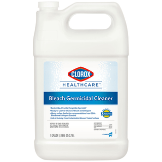CLOROX HEALTHCARE BLEACH GERMICIDAL CLEANERSClorox Healthcare Bleach Germicidal Cleaner Refill, Gallon, 4/cs (39 cs/plt) | Quantity - 1x CS