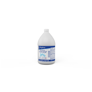 HYDROX LABORATORIES HYDROGEN PEROXIDE - Hydrogen Peroxide 3%, 1 Gal, 4 gal/cs (36 cs/plt)  | Quantity - 1x CS