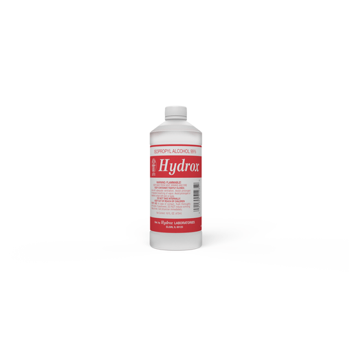 HYDROX LABORATORIES ISOPROPYL ALCOHOLIsopropyl Alcohol 99%, 16 oz, 12 btl/cs (144 cs/plt) (Item is considered HAZMAT and cannot ship via Air or to AK, GU, HI, MP, PR, VI) | Quantity - 1x CS