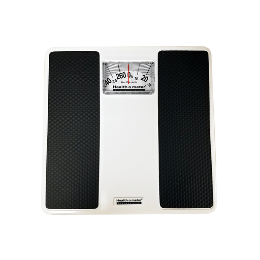 PELSTAR/HEALTH O METER PROFESSIONAL SCALE - HOME CARE DIAL SCALES - Mechanical Floor Scale, 270 lb Capacity, 10" x 9 7/8" x 1 7/8" Platform Dimension, Steel Base, Easy To Read Dial, Non-Slip Mat, 3/cs (DROP SHIP ONLY) | Quantity - 1x CS