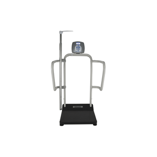 PELSTAR/HEALTH O METER PROFESSIONAL SCALE - 1100KL DIGITAL PLATFORM SCALE - Digital Platform Scale with Extra Wide Handrails, Digital Height Rod & Wireless Technology, 1000 lb Capacity, ADPT30 (DROP SHIP ONLY) | Quantity - 1x EA