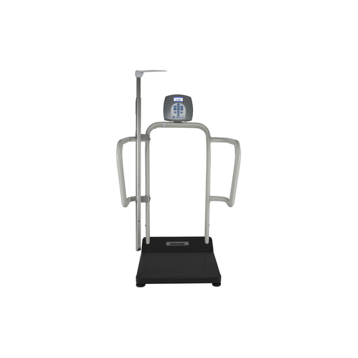 PELSTAR/HEALTH O METER PROFESSIONAL SCALE - 1100KL DIGITAL PLATFORM SCALE - Digital Platform Scale with Extra Wide Handrails & Digital Height Rod, 1000 lb Capacity, ADPT30 (DROP SHIP ONLY) | Quantity - 1x EA