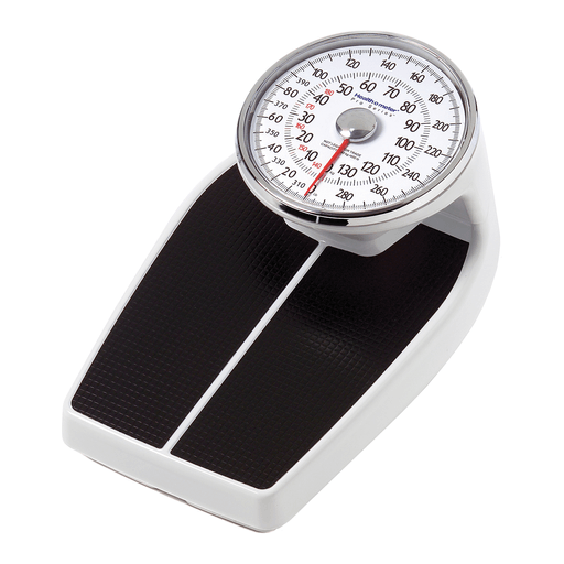 PELSTAR/HEALTH O METER PROFESSIONAL SCALE - HOME CARE LARGE RAISED DIAL - LARGE PLATFORM SCALES - Mechanical Floor Scale, 400 lb/180 kg Capacity, 12" x 11" x 3" Platform Dimensions (DROP SHIP ONLY) | Quantity - 1x EA