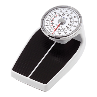 PELSTAR/HEALTH O METER PROFESSIONAL SCALE - HOME CARE LARGE RAISED DIAL - LARGE PLATFORM SCALES - Mechanical Floor Scale, 400 lb/180 kg Capacity, 12" x 11" x 3" Platform Dimensions (DROP SHIP ONLY) | Quantity - 1x EA